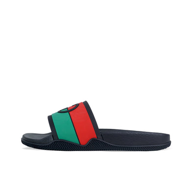 Gucci Rubber Interlock Black Red Green