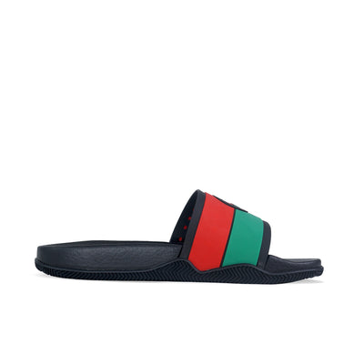 Gucci Rubber Interlock Black Red Green