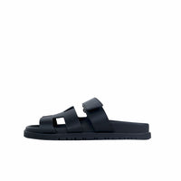 Hermes Chypre Black Sandals