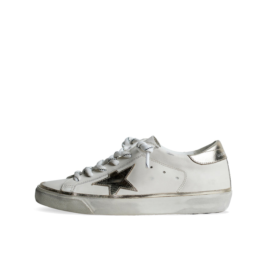Golden Goose Super Star Optic White Platinum Wmns