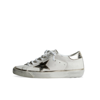 Golden Goose Super Star Optic White Platinum Wmns