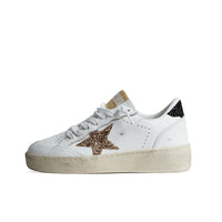 Golden Goose Ballstar 2 White Gold Black Wmns