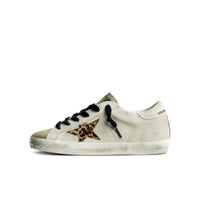 Golden Goose Super Star Light Beige Dark Red Wmns
