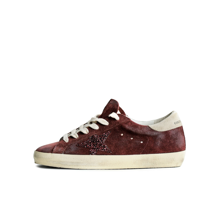 Golden Goose Super Star Burgundy Off White Wmns