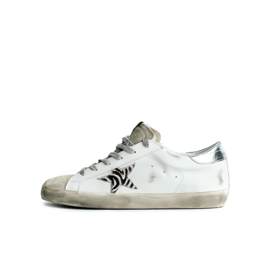 Golden Goose Super Star White Black Zebra