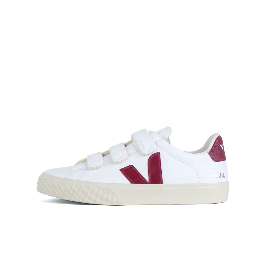 Veja Recife Chromefree Leather White Marsala Wmns