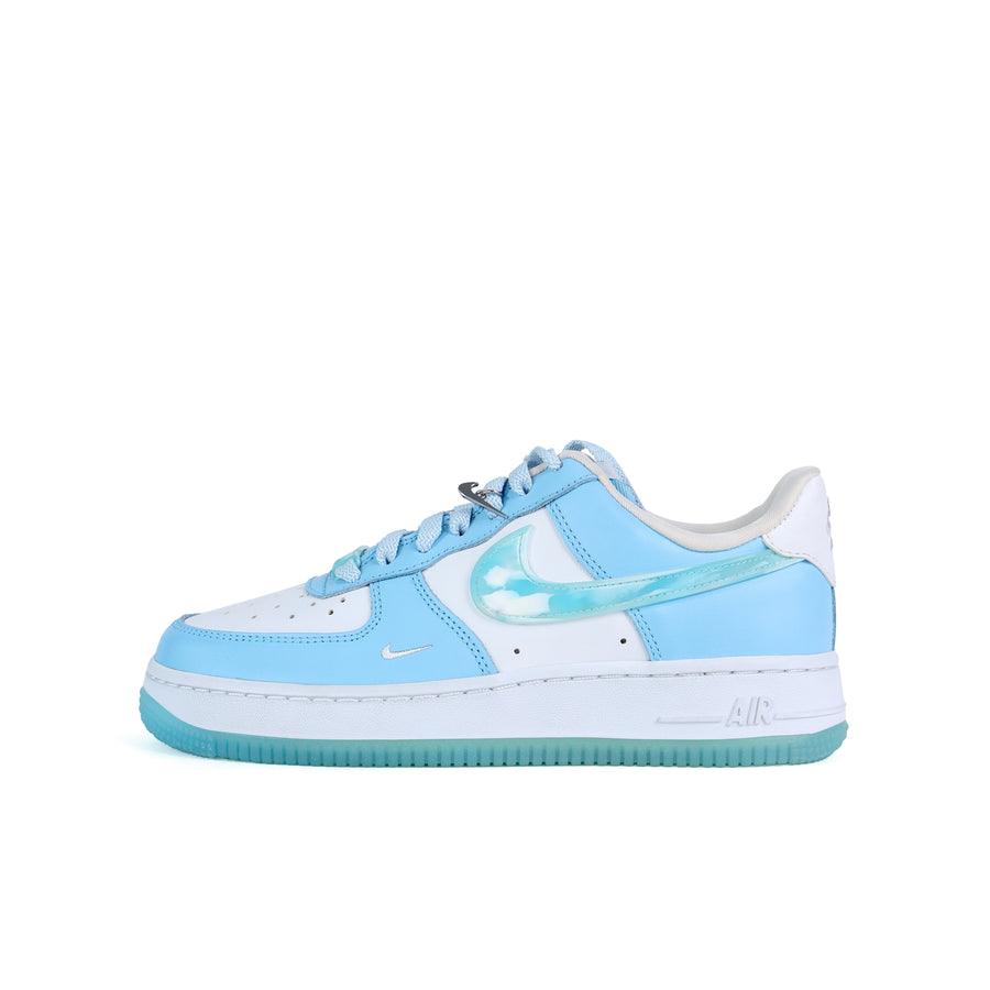 Air Force 1 Low Nail Art White Blue Wmns