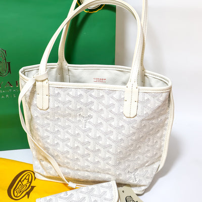 Goyard Mini Anjou White Reversible