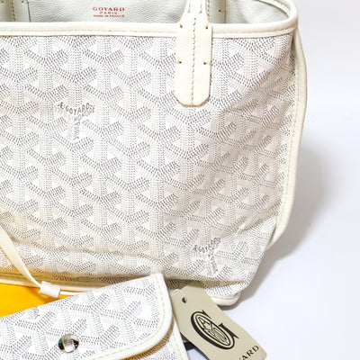 Goyard Mini Anjou White Reversible