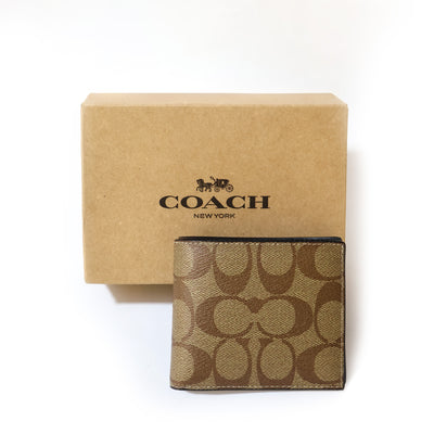 Coach Canvas Monogram Wallet