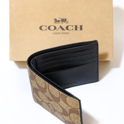 Coach Canvas Monogram Wallet