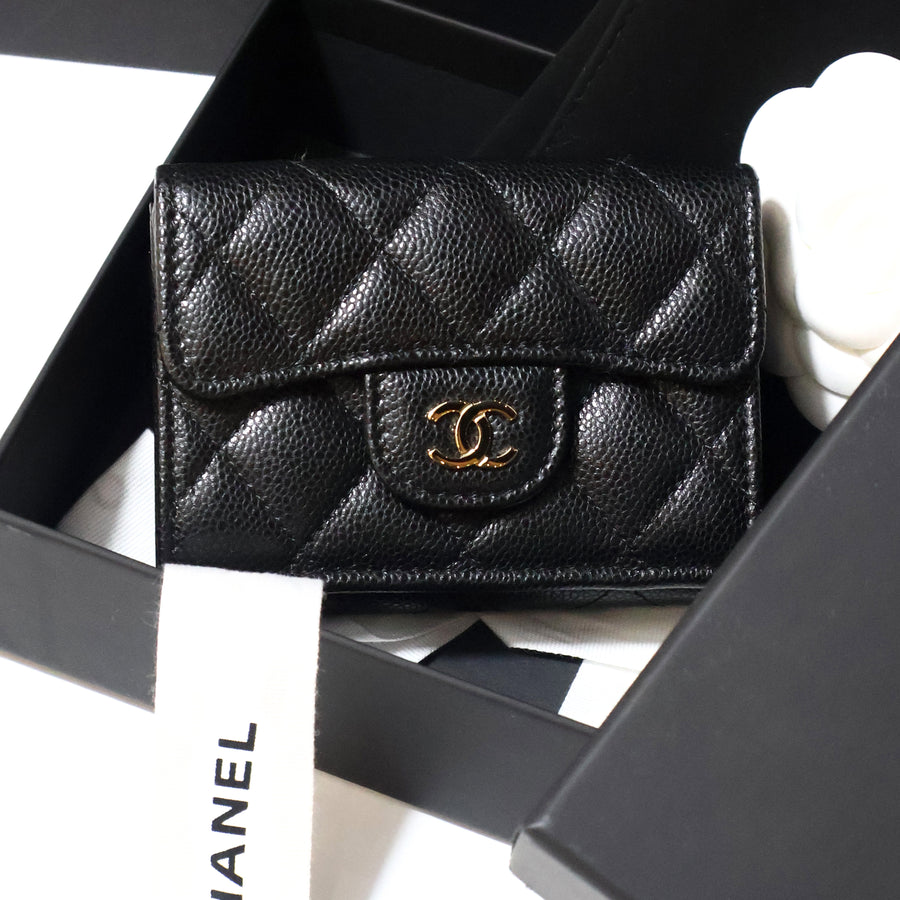 Chanel Wallet Leather Black