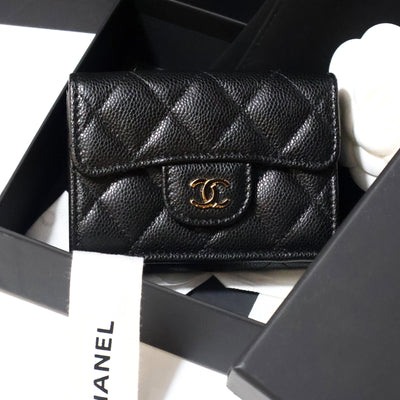 Chanel Wallet Leather Black