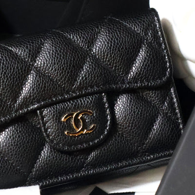 Chanel Wallet Leather Black
