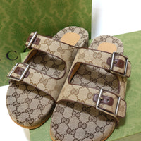 Gucci Slide Brown with buckle