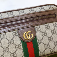 Gucci Belt Bag Brown Monogram Stripes