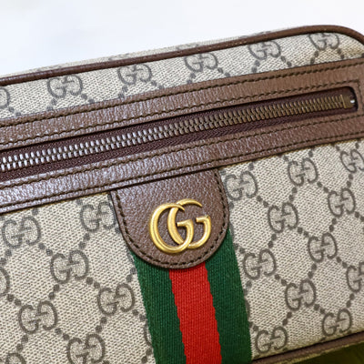 Gucci Belt Bag Brown Monogram Stripes