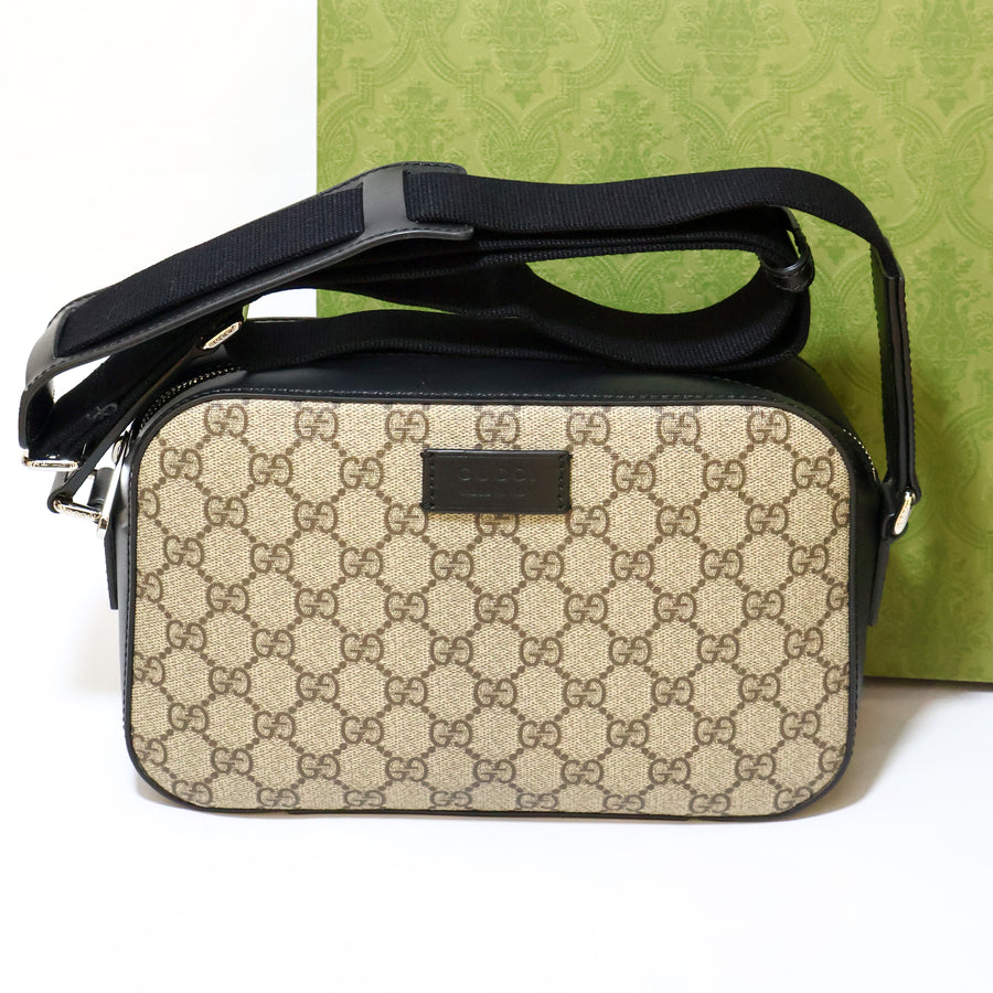 Gucci Sling Camera Bag Monogram Brown Small