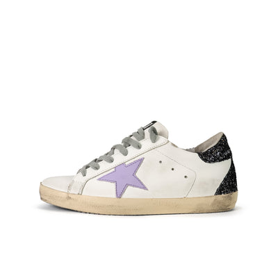Golden Goose Super-Star White Purple Glitter Wmns