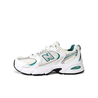 New Balance 530 White Silver Green