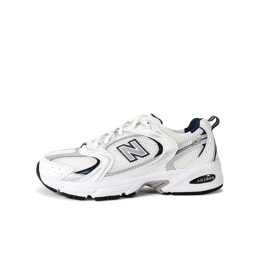 New Balance 530 White Silver Navy