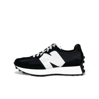 New Balance 327 Black and Gray laces