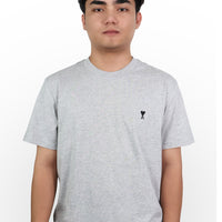 Ami De Coeur Organic Cotton Shirt Grey Black Logo