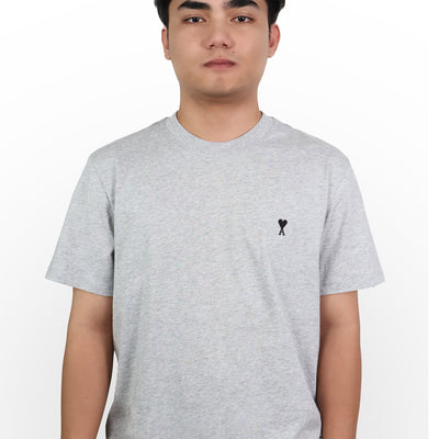 Ami De Coeur Organic Cotton Shirt Grey Black Logo