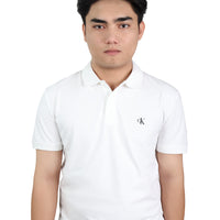 Calvin Klein Jersey Polo Shirt White