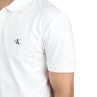 Calvin Klein Jersey Polo Shirt White