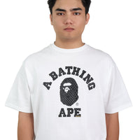 Bape Bathing Ape x Atmos College Tee White