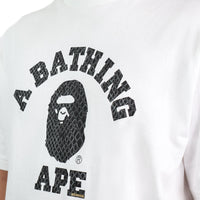 Bape Bathing Ape x Atmos College Tee White