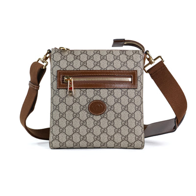 Gucci Sling Bag Monogram Leather Brown Small
