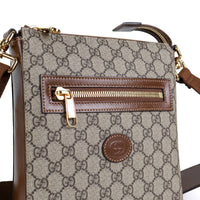 Gucci Sling Bag Monogram Leather Brown Small