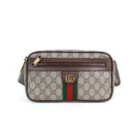 Gucci Belt Bag Brown Monogram Stripes