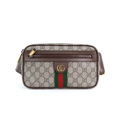 Gucci Belt Bag Brown Monogram Stripes