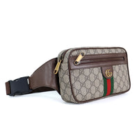 Gucci Belt Bag Brown Monogram Stripes
