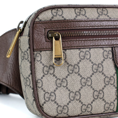 Gucci Belt Bag Brown Monogram Stripes
