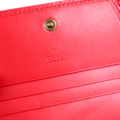 Gucci Marmont Mateless Wallet Pink